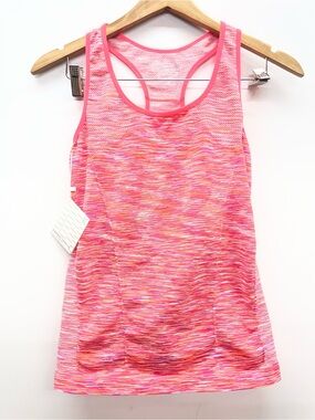 Connection 18 coral calypso spacedye racerback tank top
